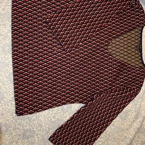 Ann Taylor three quarter wide sleeve shirt